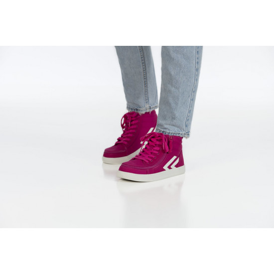 BILLY CS visoki čevlji za otroke - fuchsia/white (W)